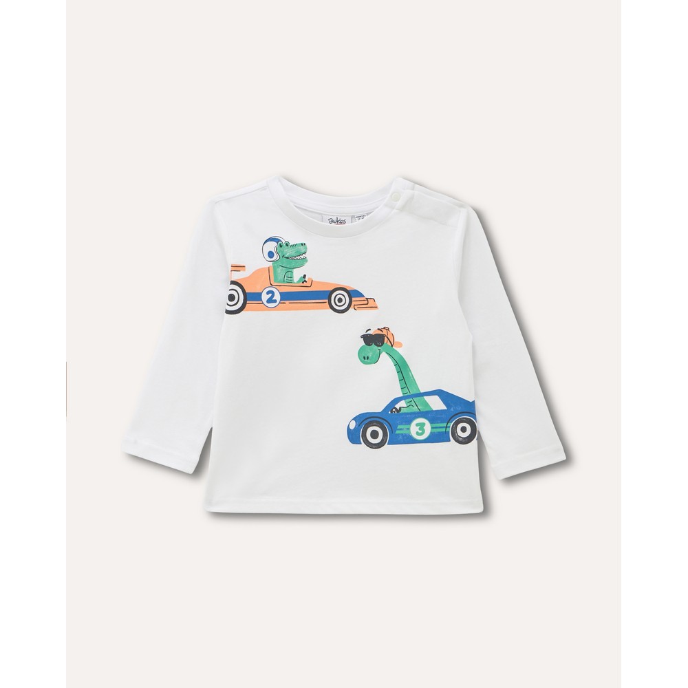 BLUKIDS MAJICA DUG RUKAV BRILLIANT WHITE