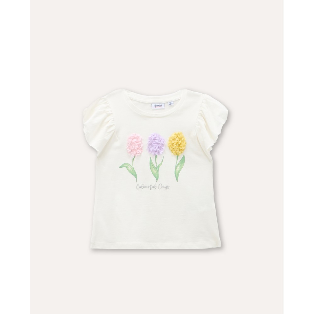 BLUKIDS MAJICA KRATAK RUKAV OFF WHITE