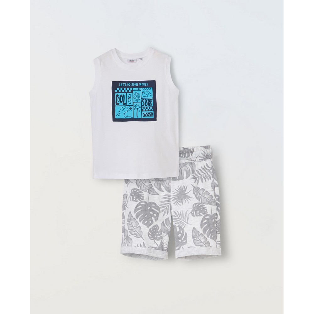 BLUKIDS TRENERKA KOMPLET WHITE/GREY