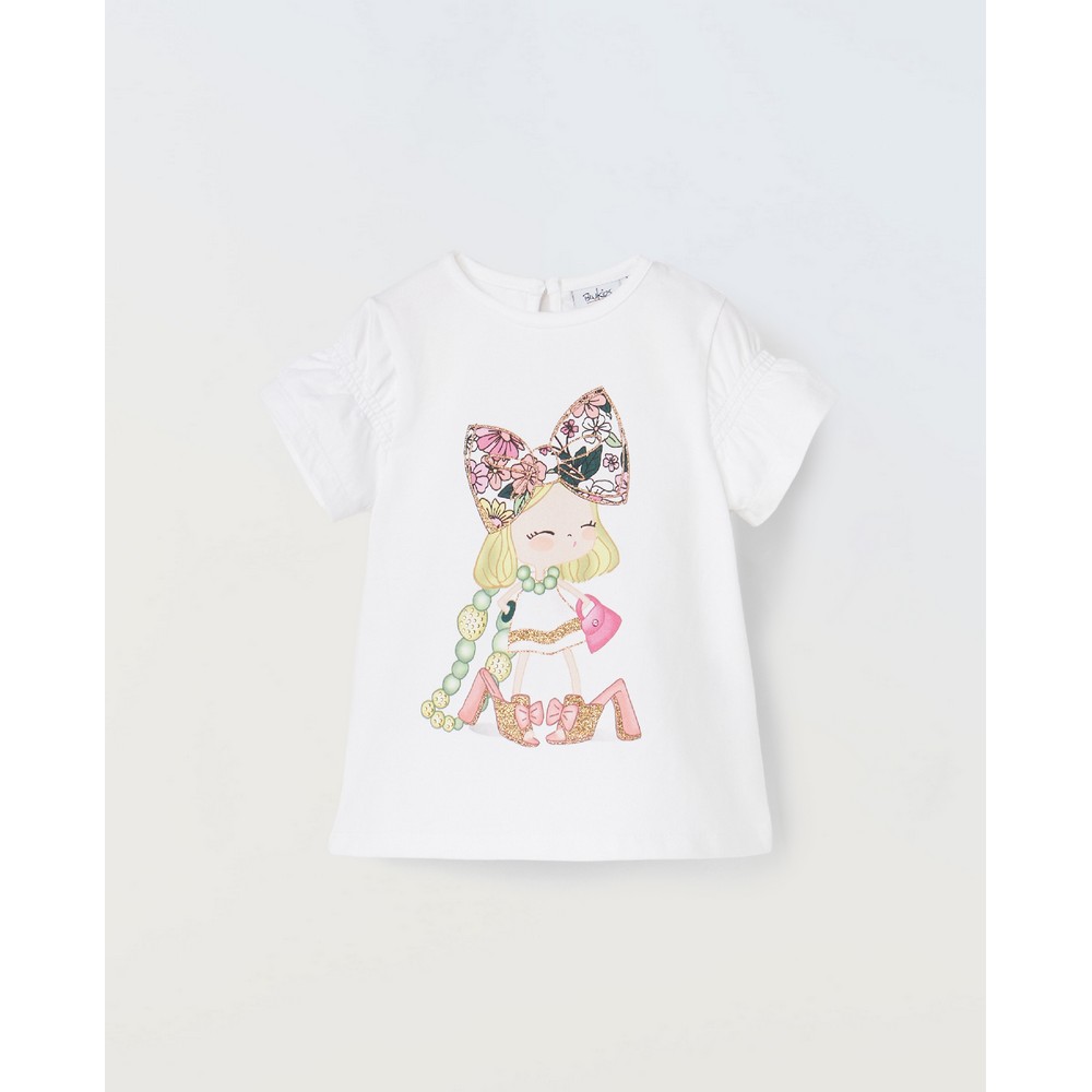 BLUKIDS MAJICA KRATAK RUKAV OPTICAL WHITE