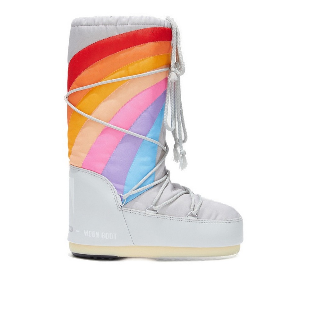 MOONBOOT ICON RAINBOW GLACIER/BLUE-RED 