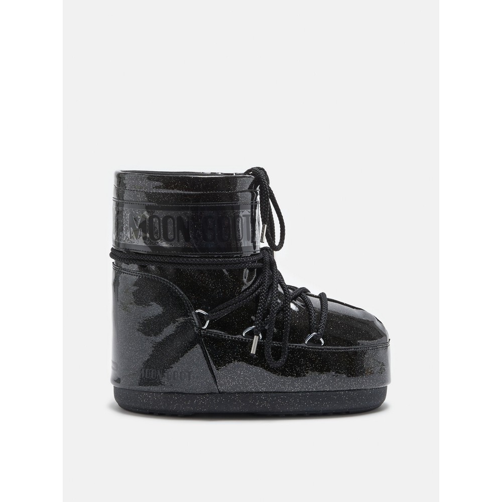 MOONBOOT ICON LOW GLITTER BLACK