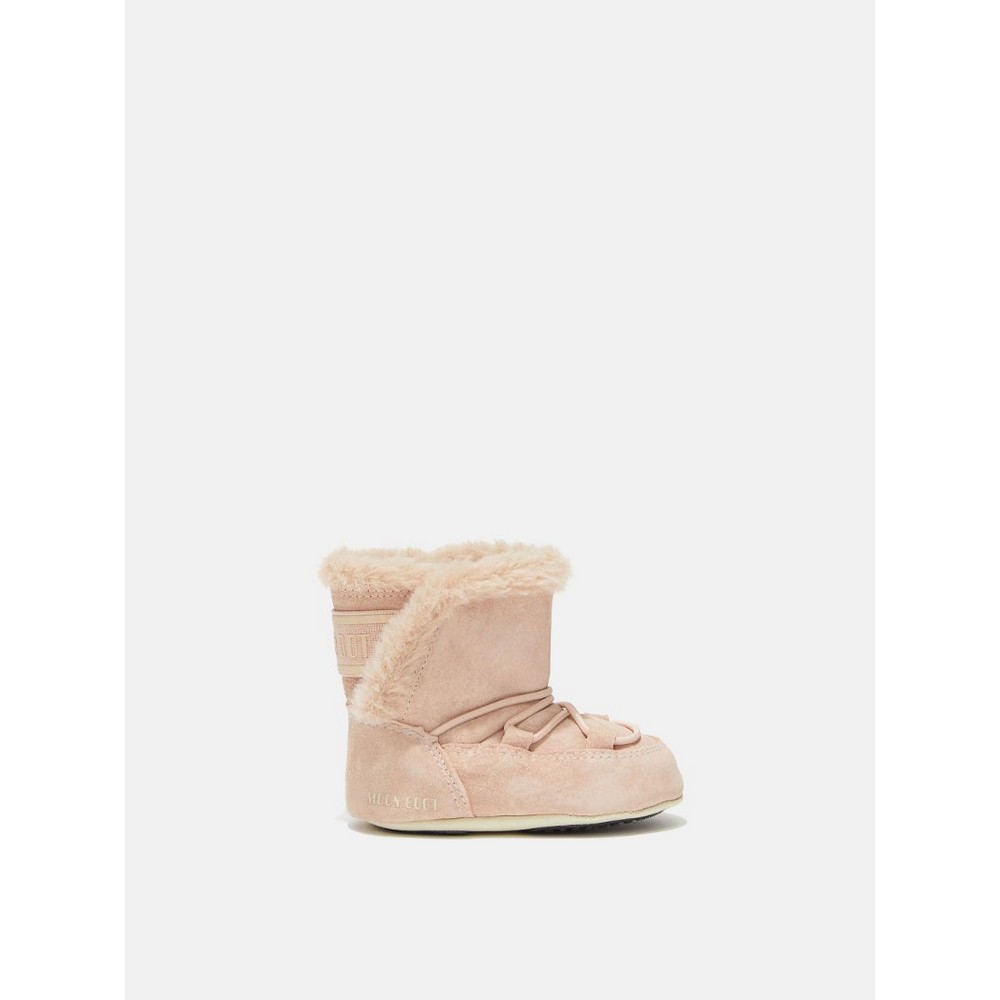 MOON BOOT CRIB SUEDE PALE PINK