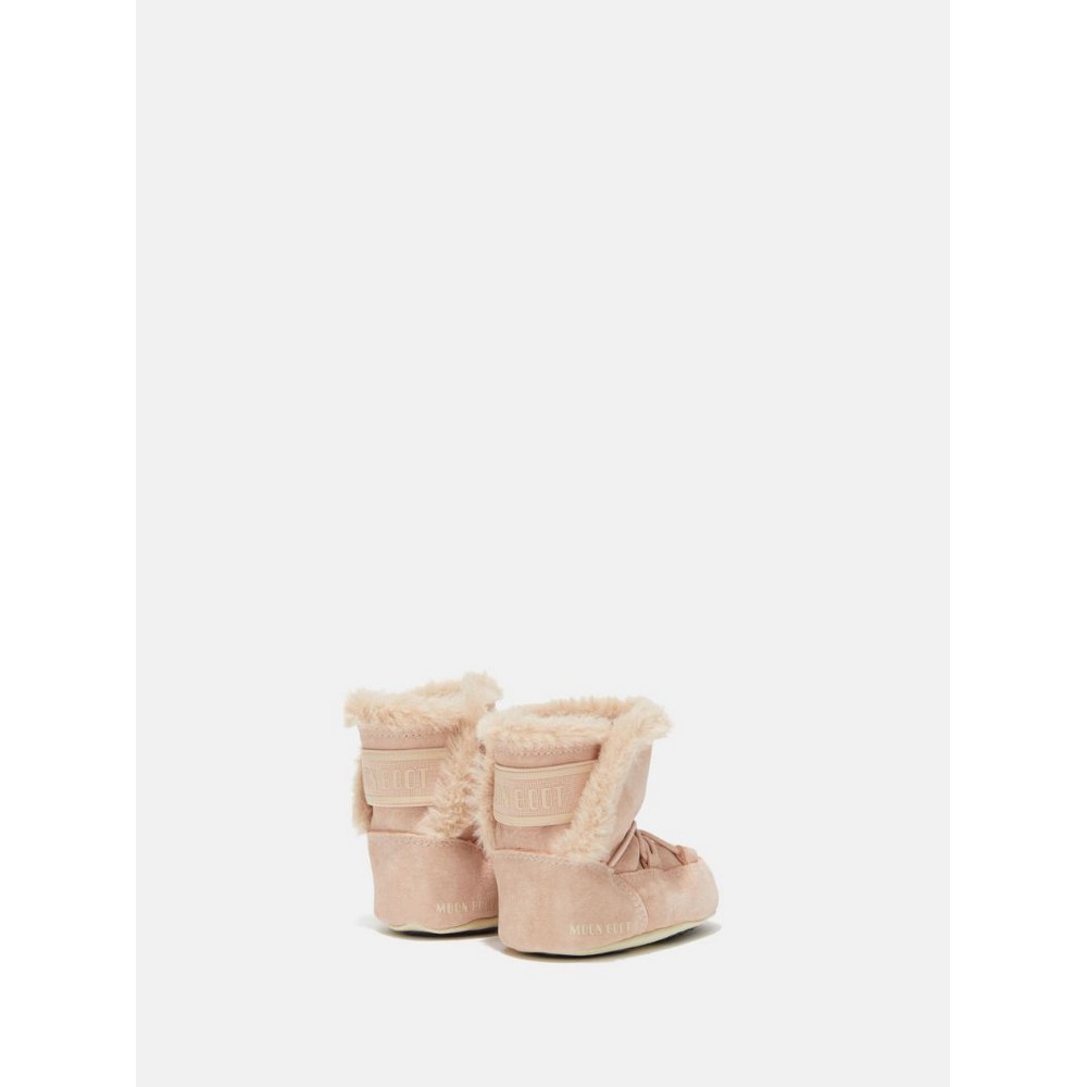 MOON BOOT CRIB SUEDE PALE PINK 