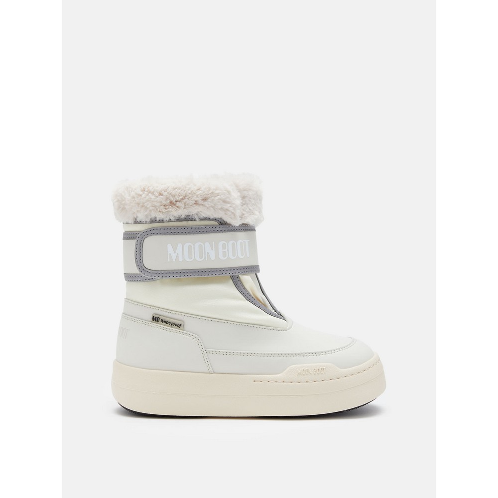 MOON BOOT JR PARK STRAP CREAM 