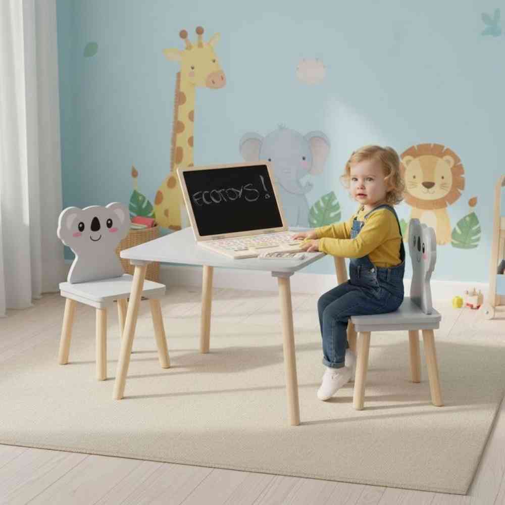 DEČIJI SET NAMEŠTAJA KOALA – STO + 2 STOLICE  ECOTOYS 