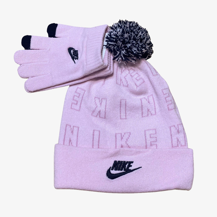 NIKE HADDAD KAPA I RUKAVICE NIKE JACQUARD POM BEANIE SET 