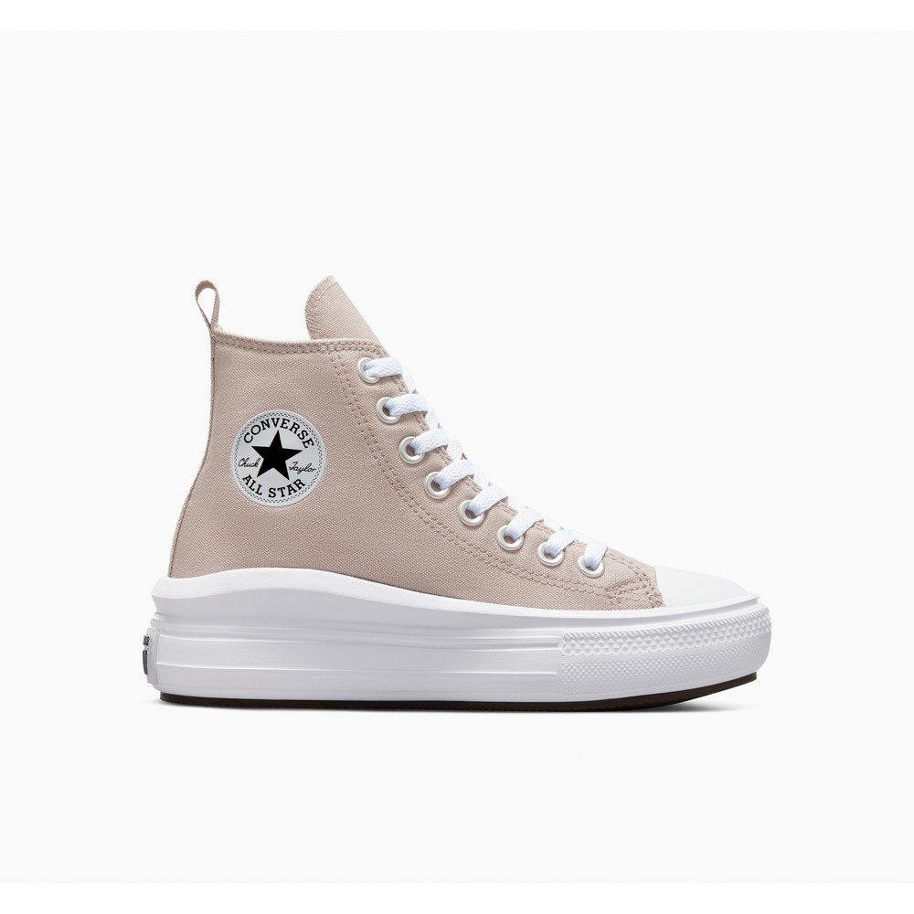 CONVERSE PATIKE CHUCK TAYLOR ALL STAR MOVE PLATFORM - WONDER STONE/WHITE/BLACK 