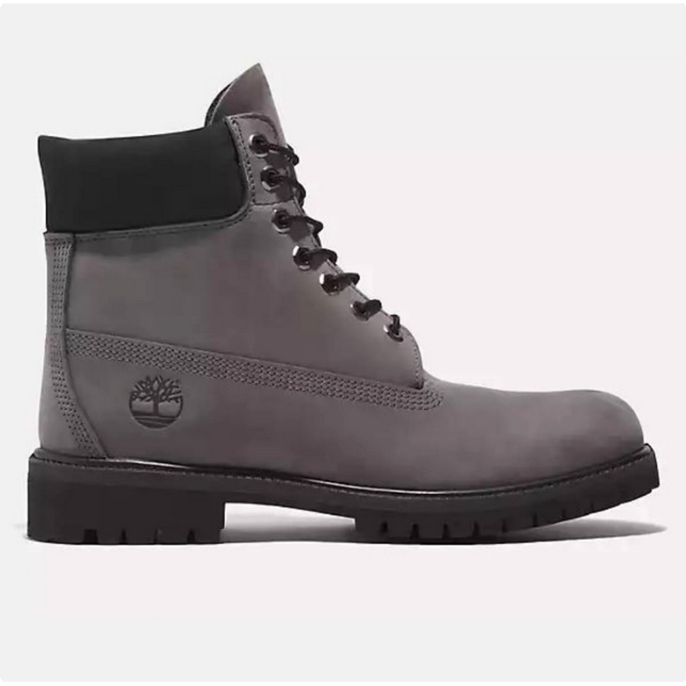 TIMBERLAND CIZME 6 IN PREMIUM WP BOOT MEDIUM GREY NUBUCK 