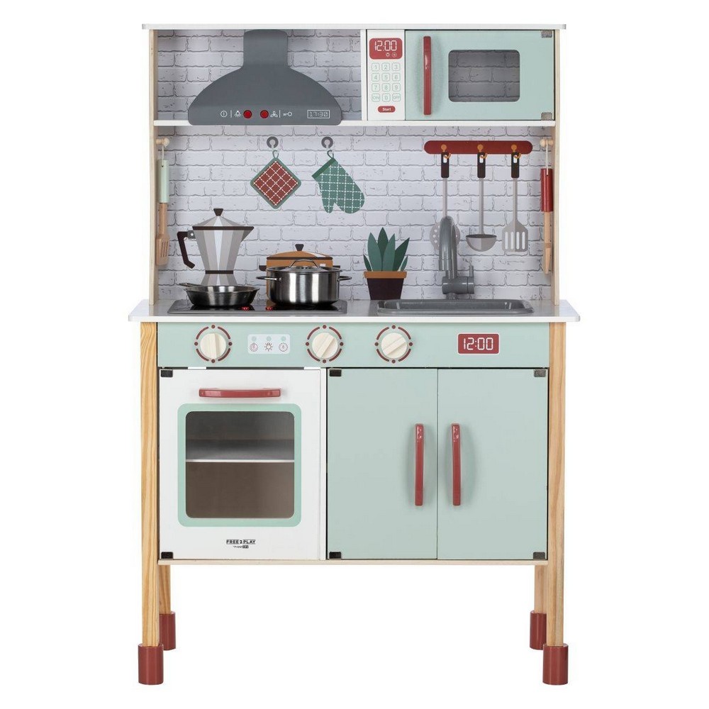 FREE2PLAY DRVENA KUHINJA SA SVETLOM I ZVUKOM 