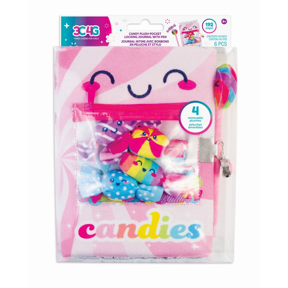 DŽEPNI DNEVNIK CANDY PLUSH LOCKING 