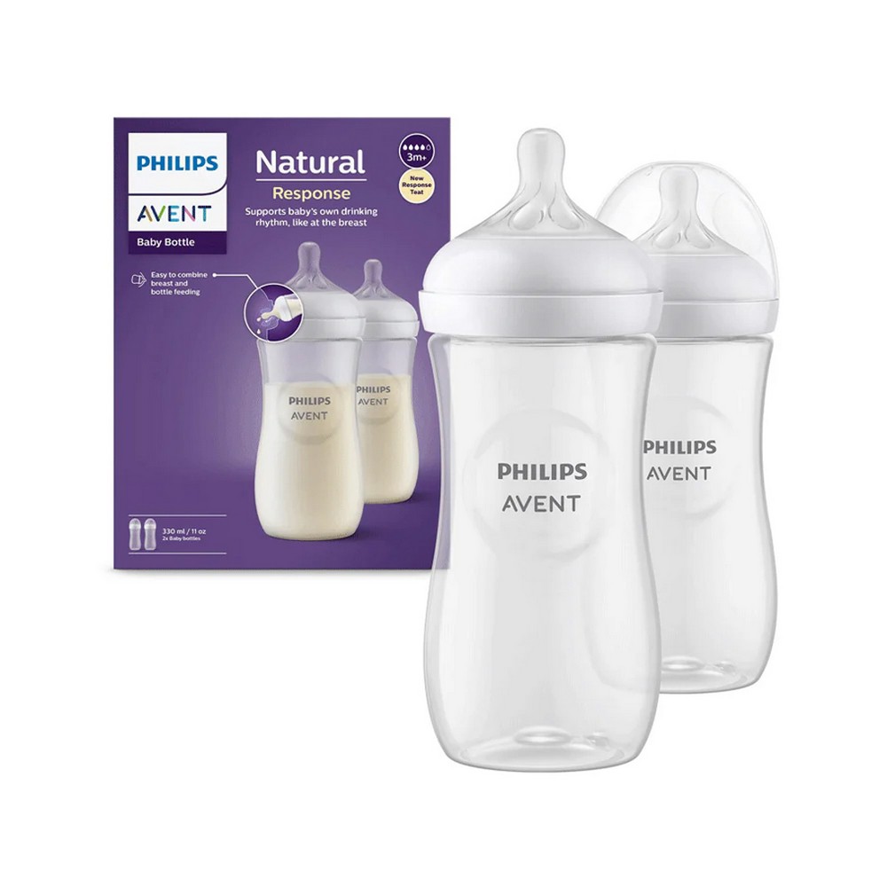 AVENT PLASTIČNA FLAŠICA NATURAL ANTIKOLIK RESPONSE 2KOM 330ML 