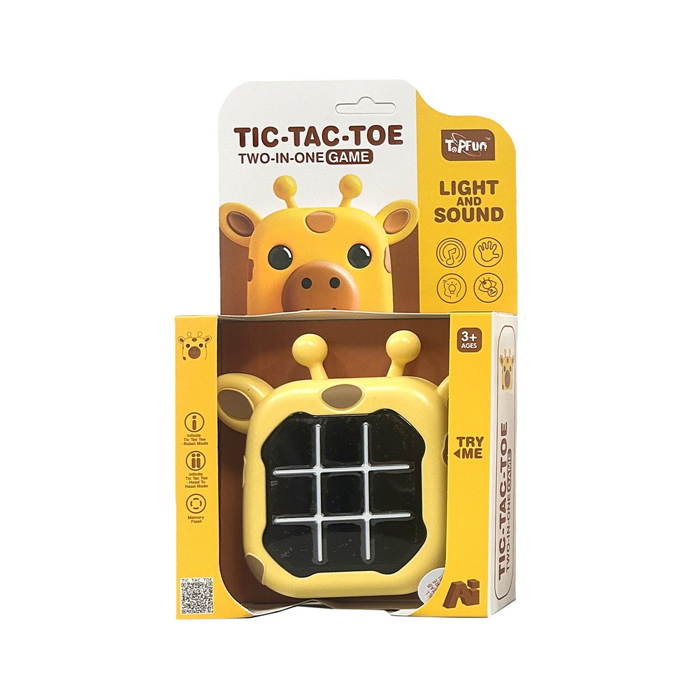 TIC-TAC-TOE 2 IN 1 GAME LIGHT & SOUND GIRAFFE 