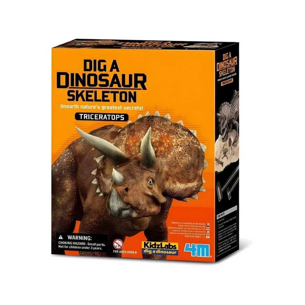4M ISKOPAJ SKELET DINOSAURUSA TRICERATOPS 