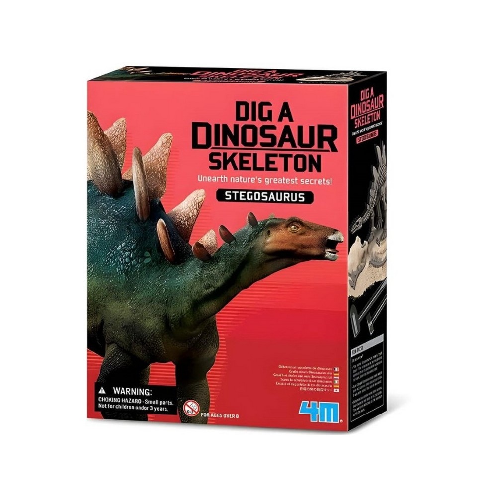 4M ISKOPAJ SKELET DINOSAURUSA STEGOSAURUSA 
