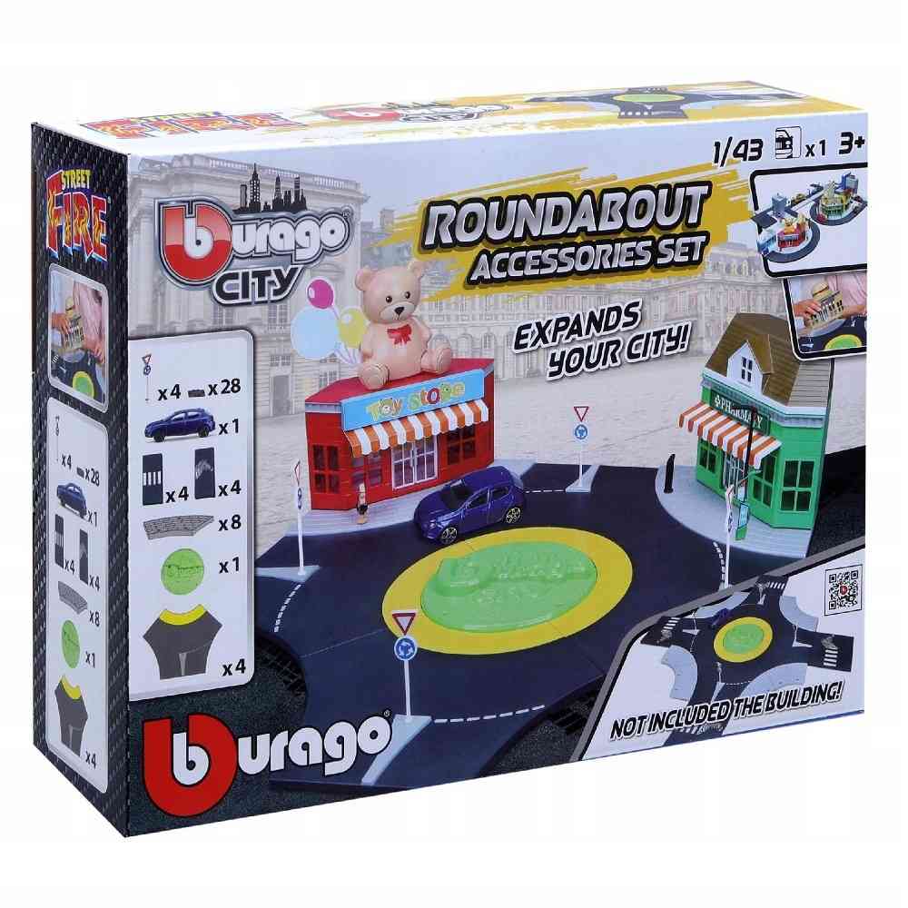 BURAGO CITY ROUNDABOUT PLAYSET 