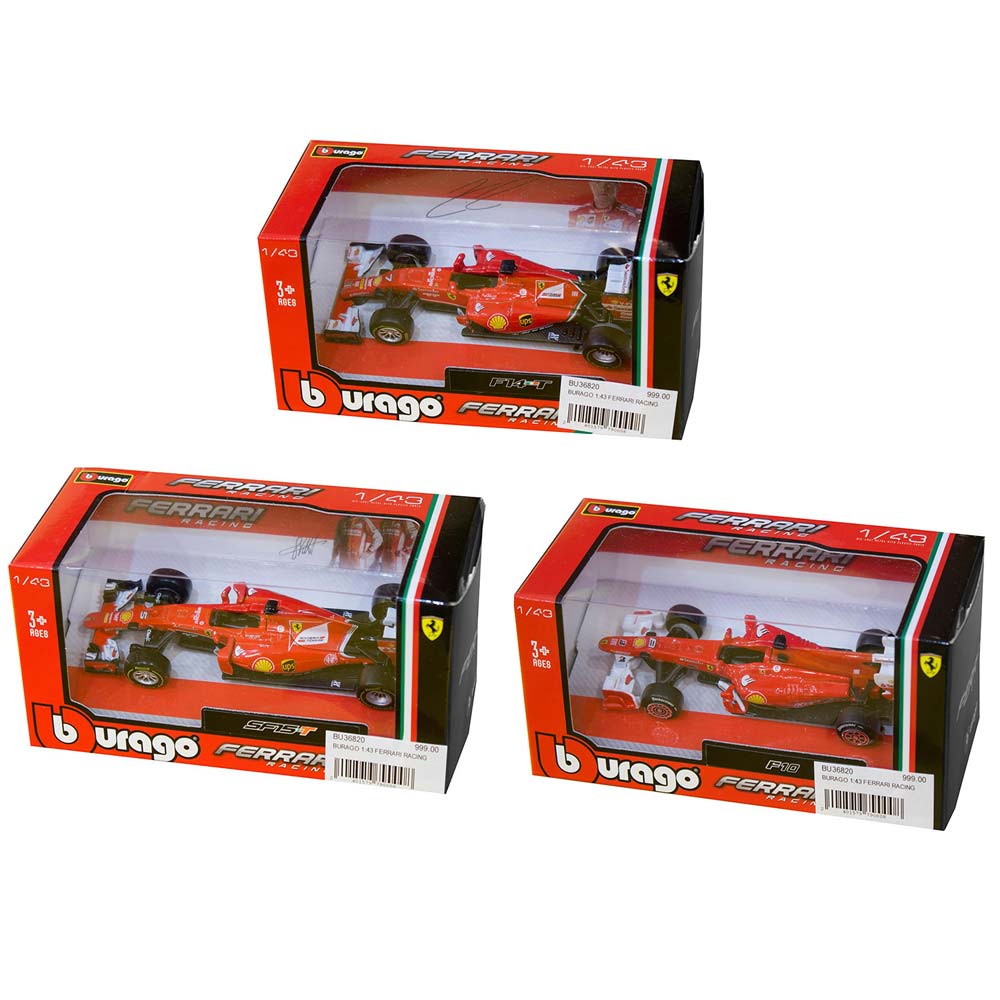 BURAGO FERRARI RACING ASST 1:43 