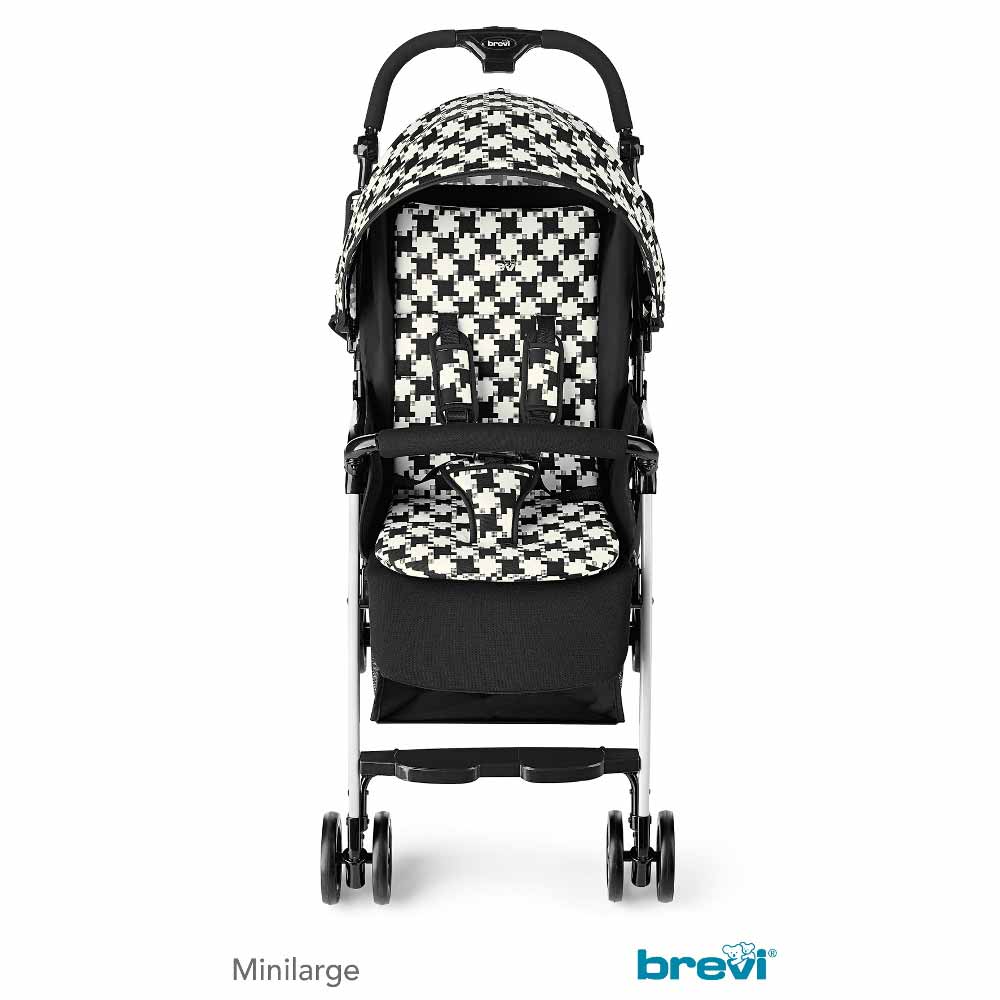 BREVI KOLICA MINILARGE TWIGGY CRNO BELA 