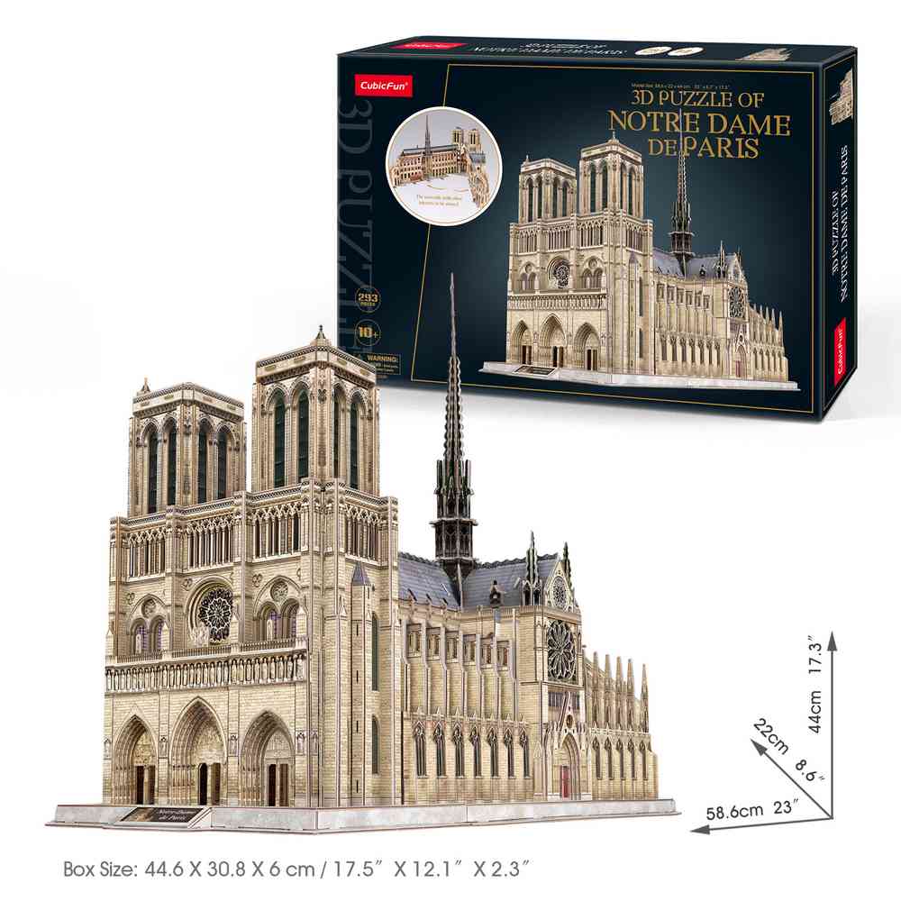 CUBIC FUN PUZZLE NOTRE DAME DE PARIS MC260H 