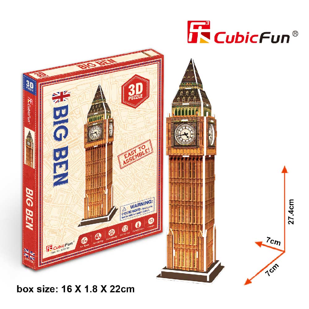 CUBICFUN PUZZLE BIG BEN S3015h