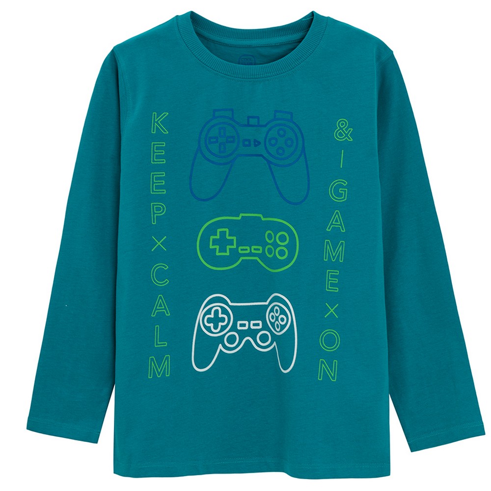 COOL CLUB MAJICA DUG RUKAV TURQUOISE