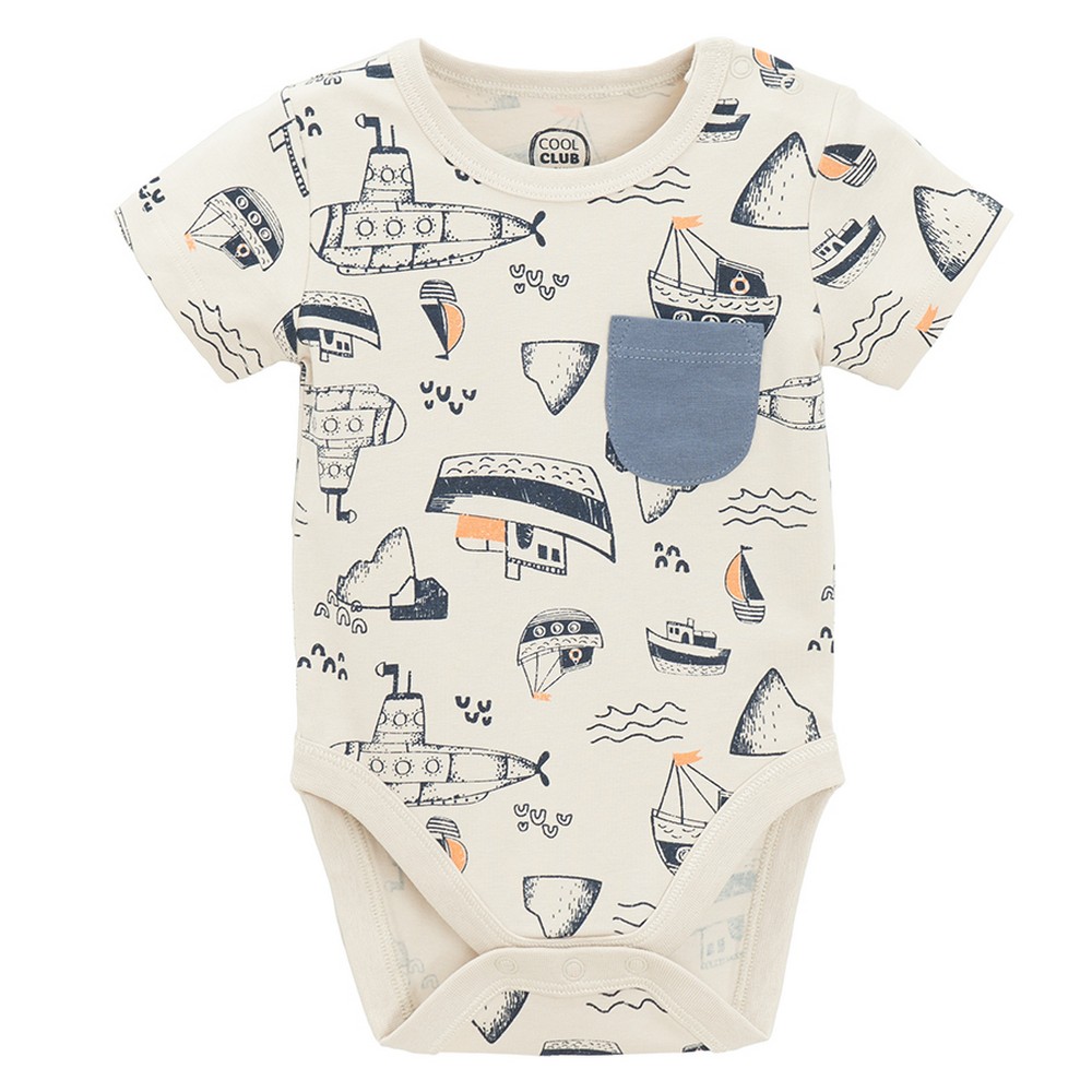 COOL CLUB BODI KRATAK RUKAV LIGHT BEIGE MARITIME