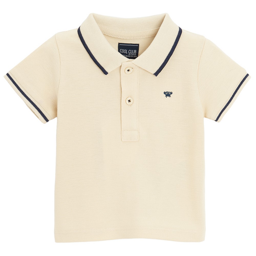 COOL CLUB MAJICA POLO KRATAK RUKAV POLOBEIGE MARITIME