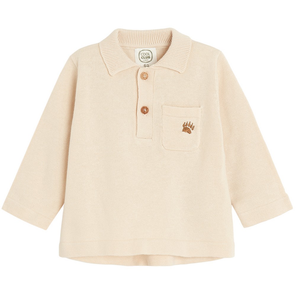 COOL CLUB MAJICA DUG RUKAV BEIGE MELANGE