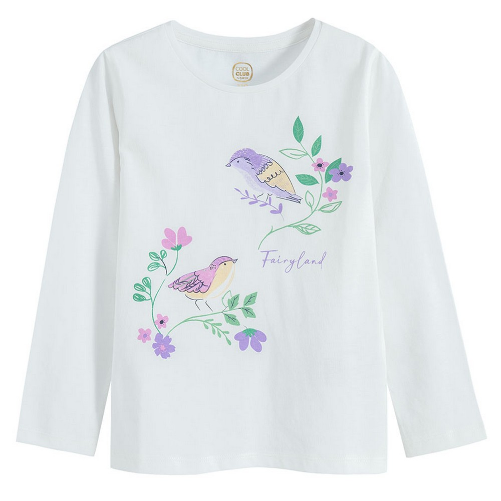 COOL CLUB MAJICA DUG RUKAV WHITE
