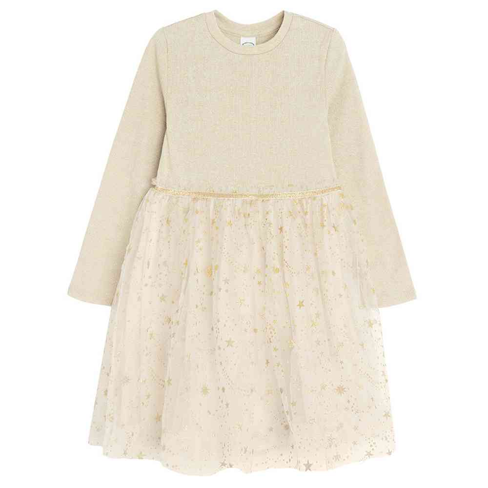 COOL CLUB HALJINA DUG RUKAV BEIGE