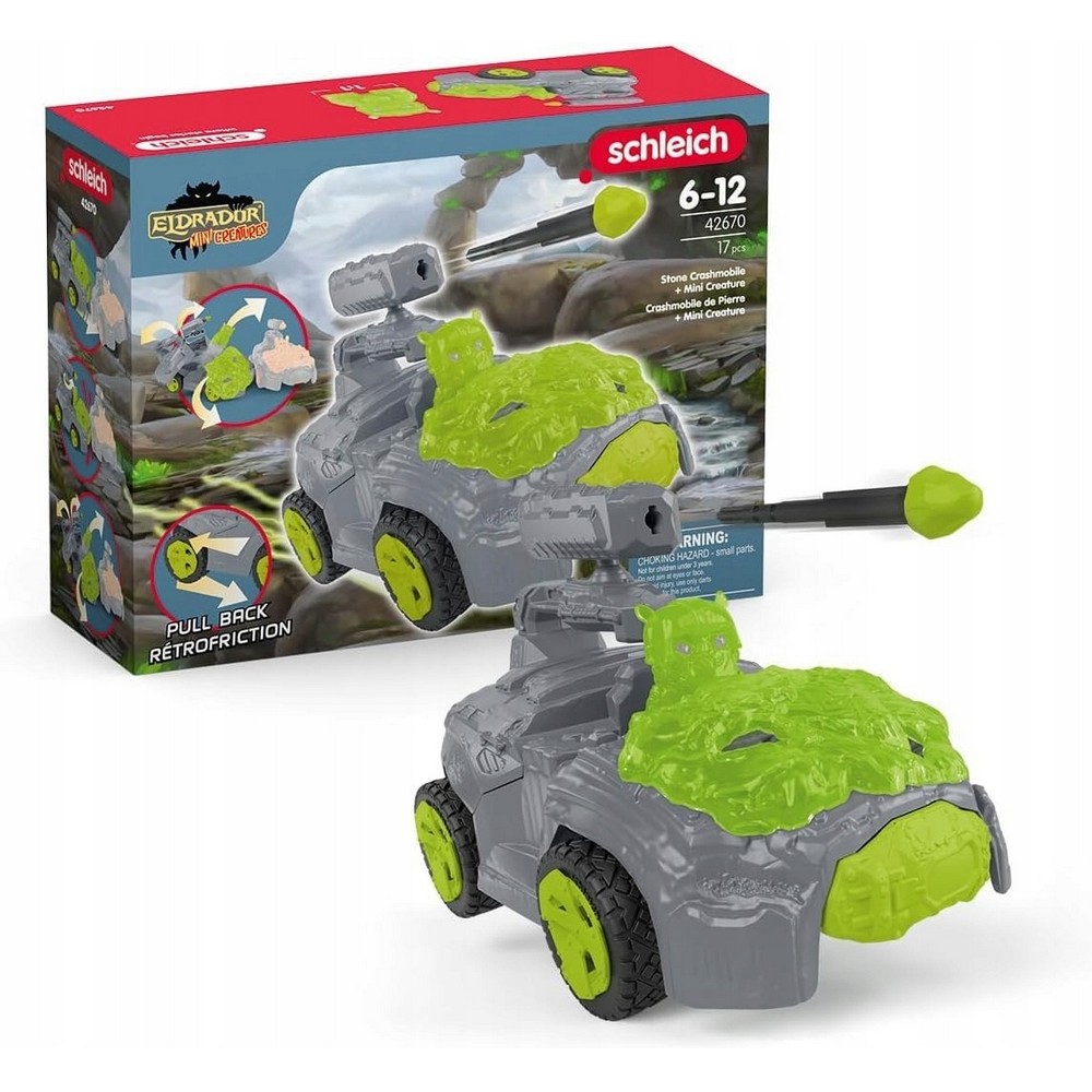 SCHLEICH KAMENI CRASHMOBILE SA MINI STVORENJEM 