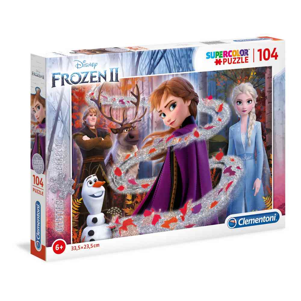 CLEMENTONI PUZZLE 104 GLITTER 1 FROZEN 2 