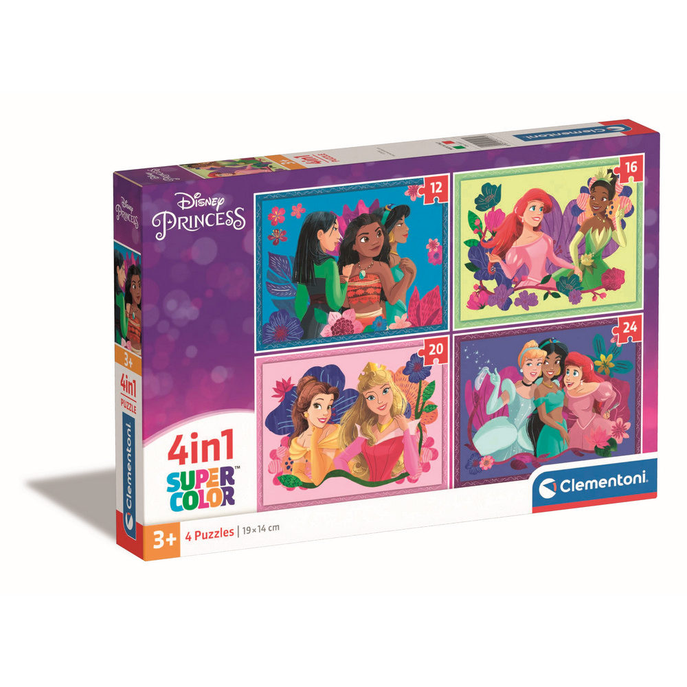 CLEMENTONI PUZZLE 4 U 1 DISNEY PRINCESS 