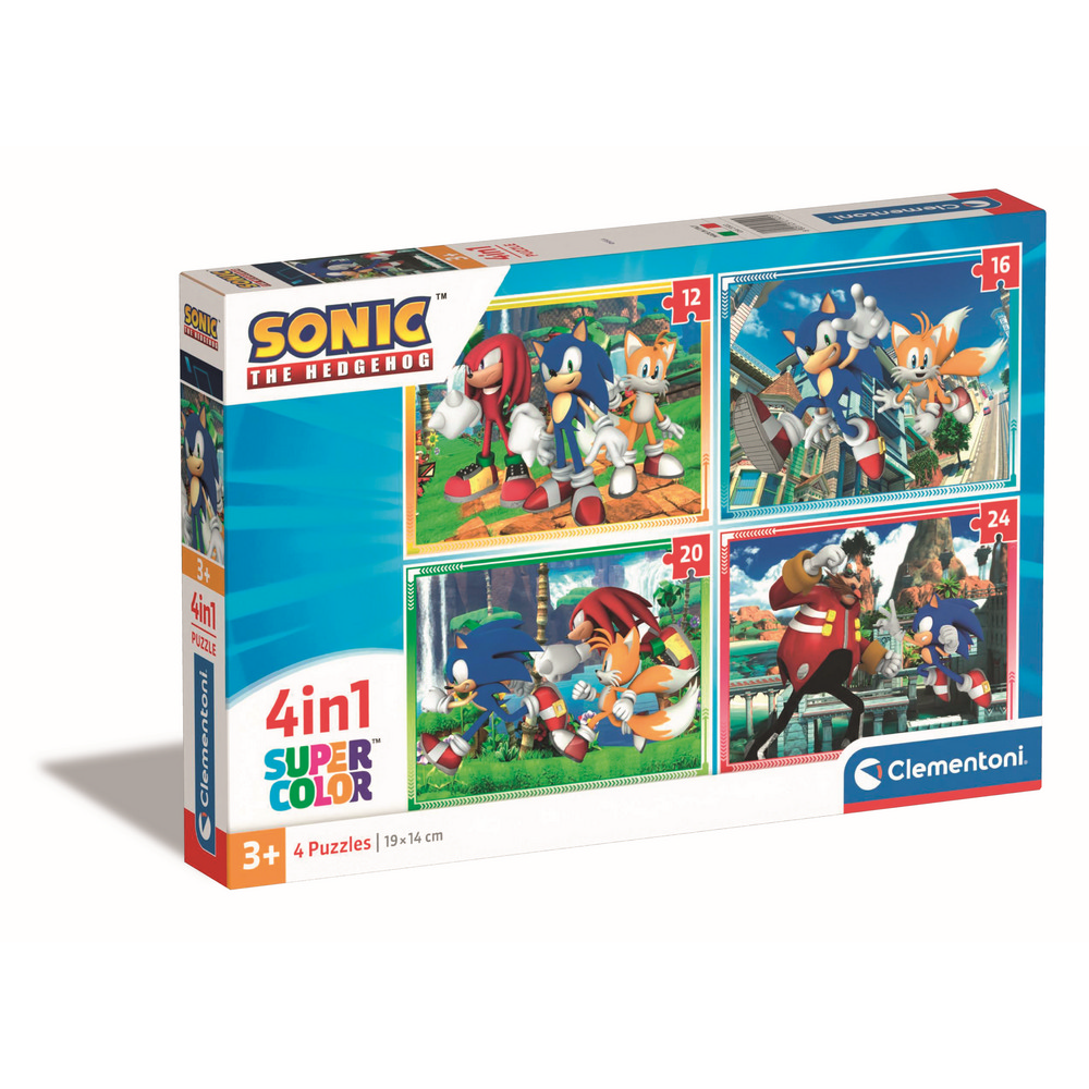 CLEMENTONI PUZZLE 4 U 1 SONIC 