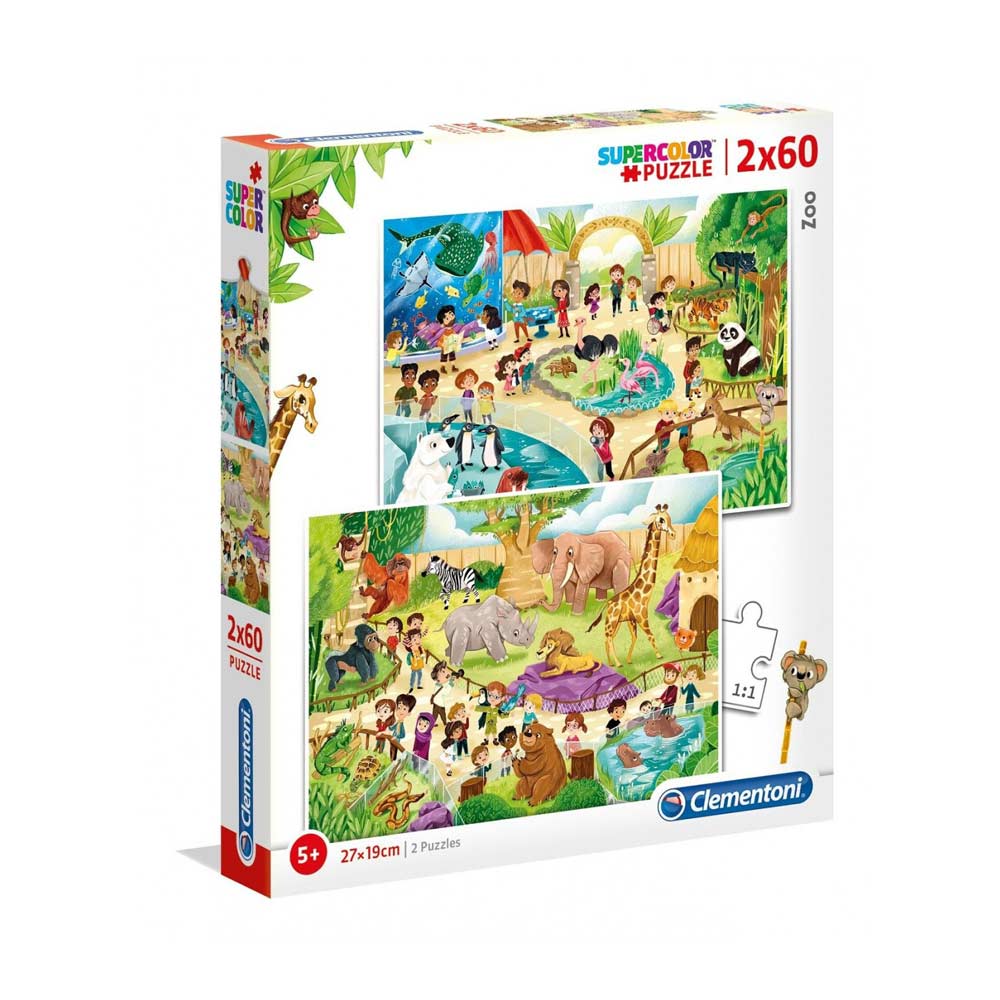 CLEMENTONI PUZZLE 2X60 LO ZOO - NOLI 1 