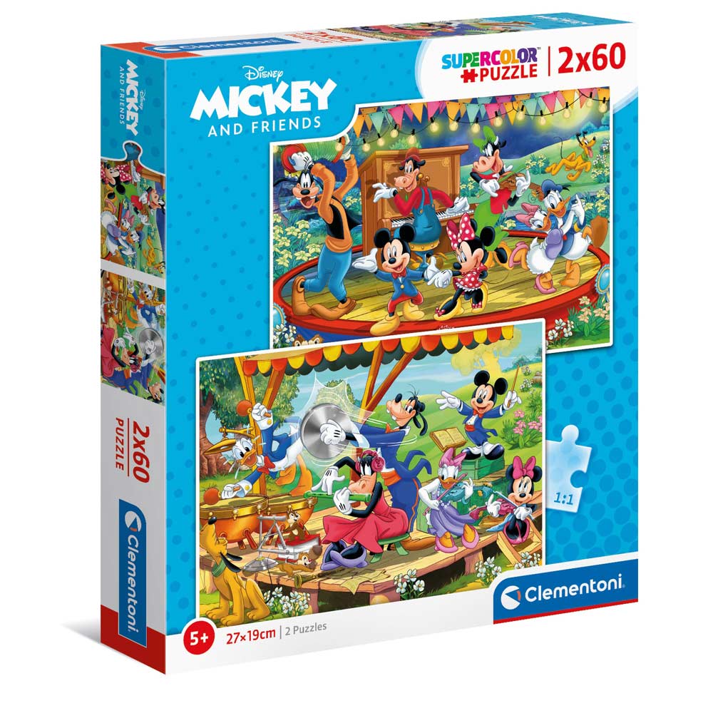 CLEMENTONI PUZZLE 2X60 MICKEY AND FRIENDS =2020= 