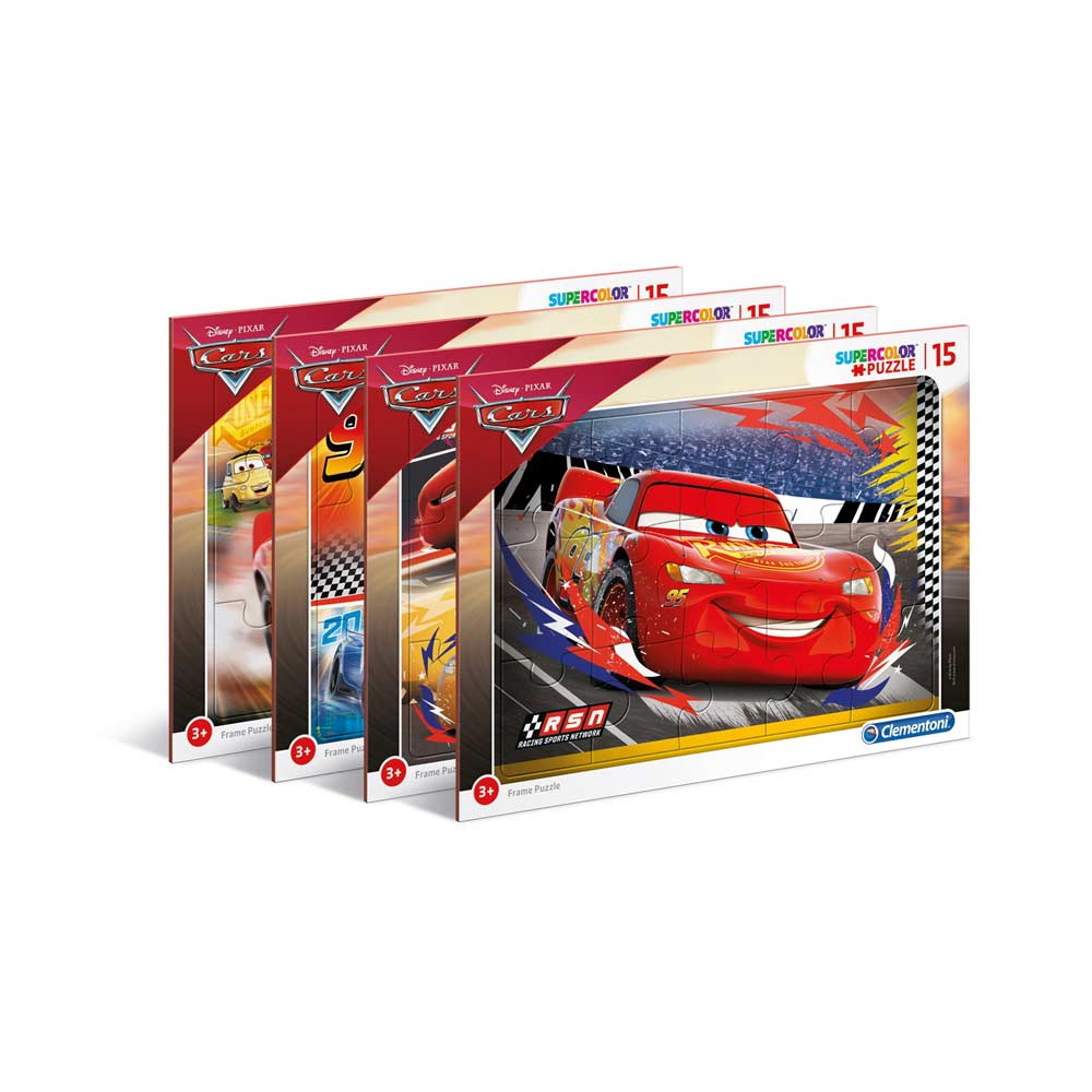 CLEMENTONI PUZZLE 15 FRAME CARS - 2019 