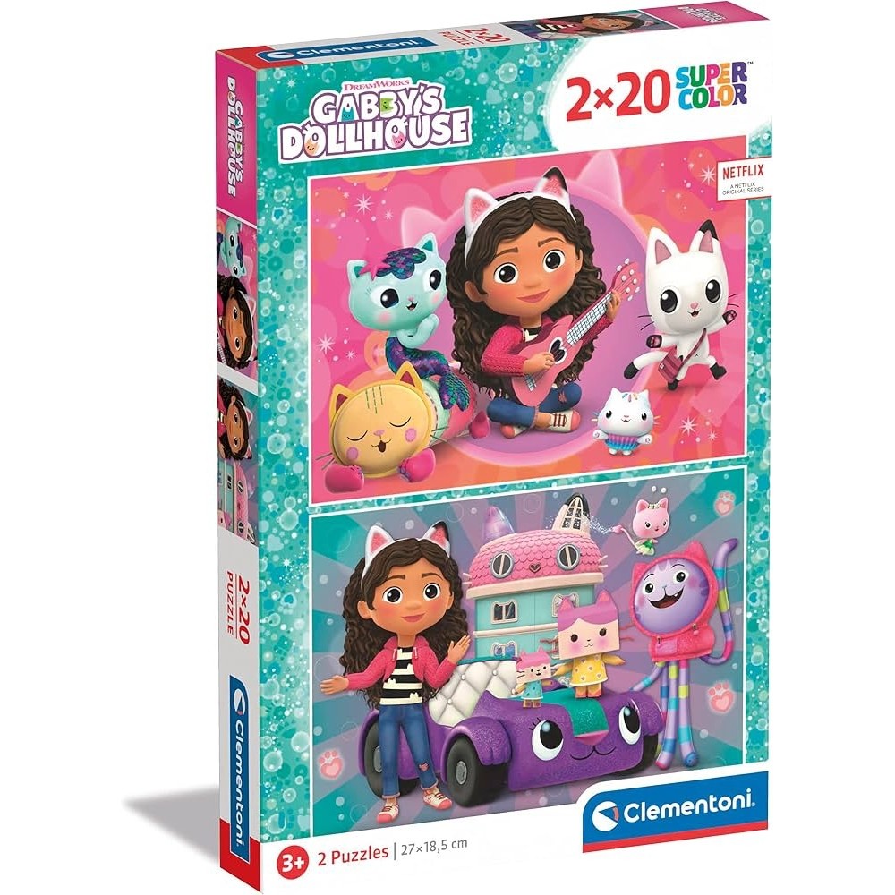 CLEMENTONI PUZZLE 2X20 GABBY'S DOLLHOUSE 