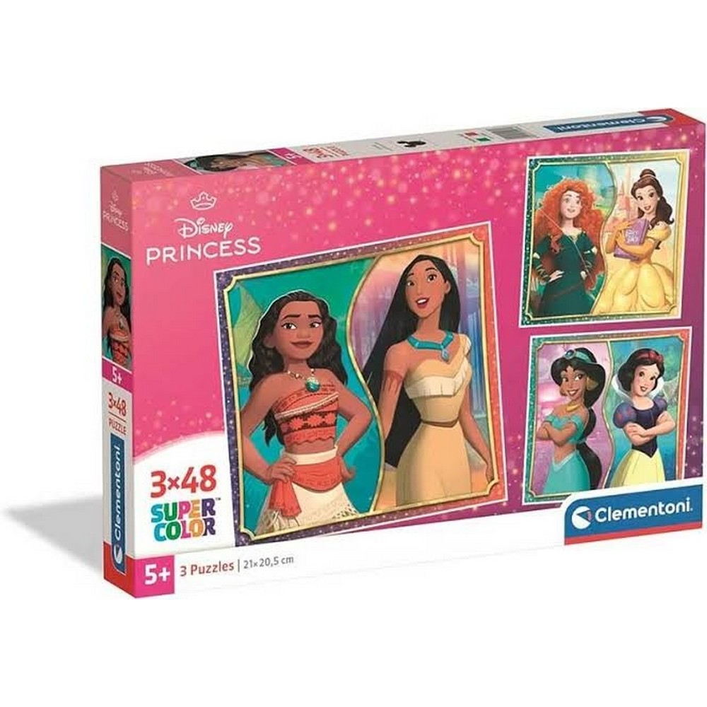 CLEMENTONI PUZZLE 3X48 SQUARE DISNEY PRINCESS 2025 