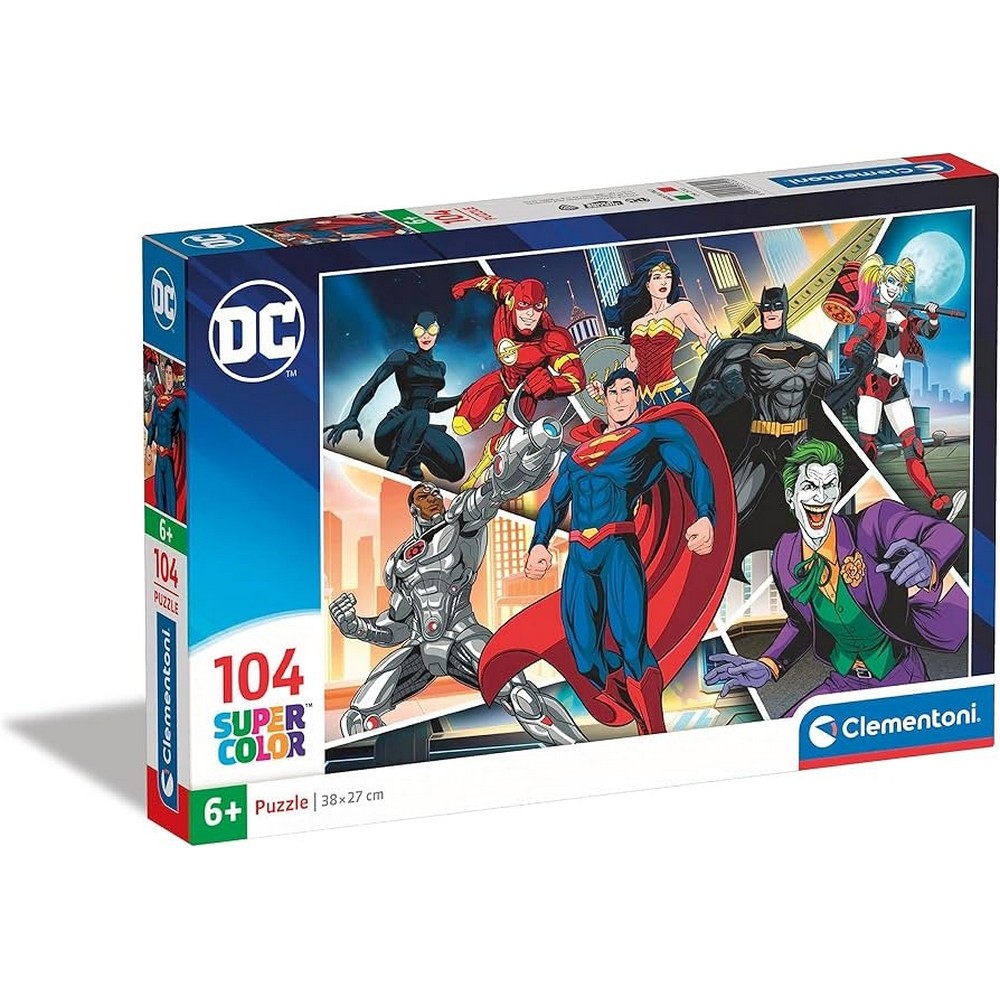 CLEMENTONI PUZZLE 104 DC COMICS 