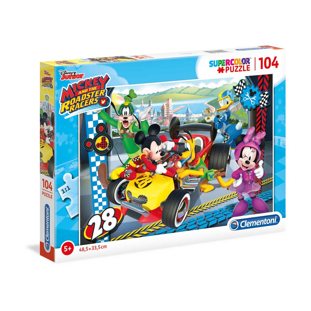 CLEMENTONI PUZZLE 104 MICKEY AND THE ROADSTER RACERS 