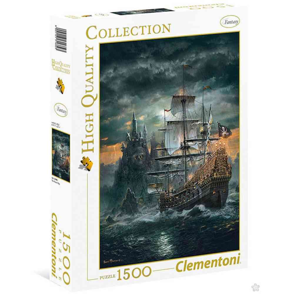 CLEMENTONI PUZZLE 1500 THE PIRATES SHIP 