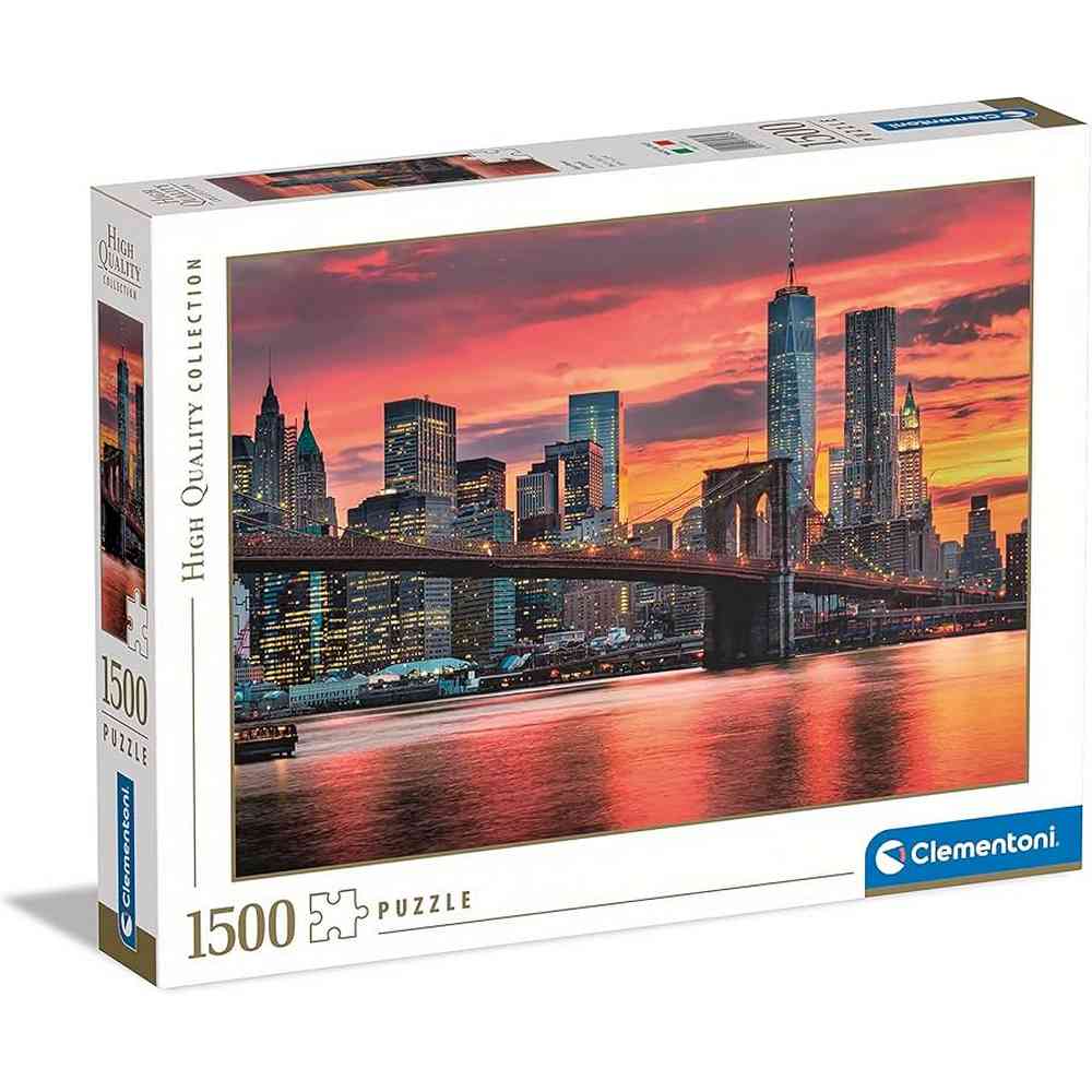 CLEMENTONI PUZZLE 1500 HQC EAST RIVER AT DUSK 2023 