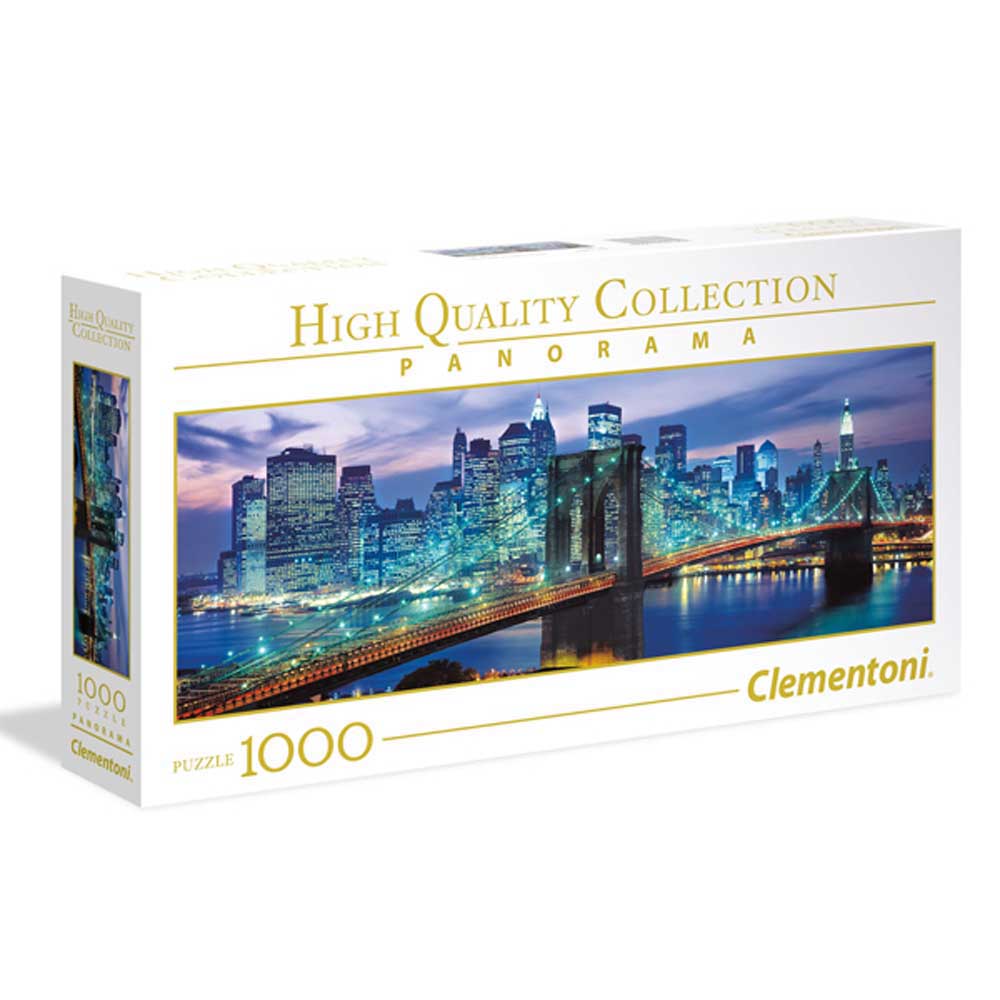 CLEMENTONI PUZZLE 1000 PANORAMA NEW YORK BROOKLIN 