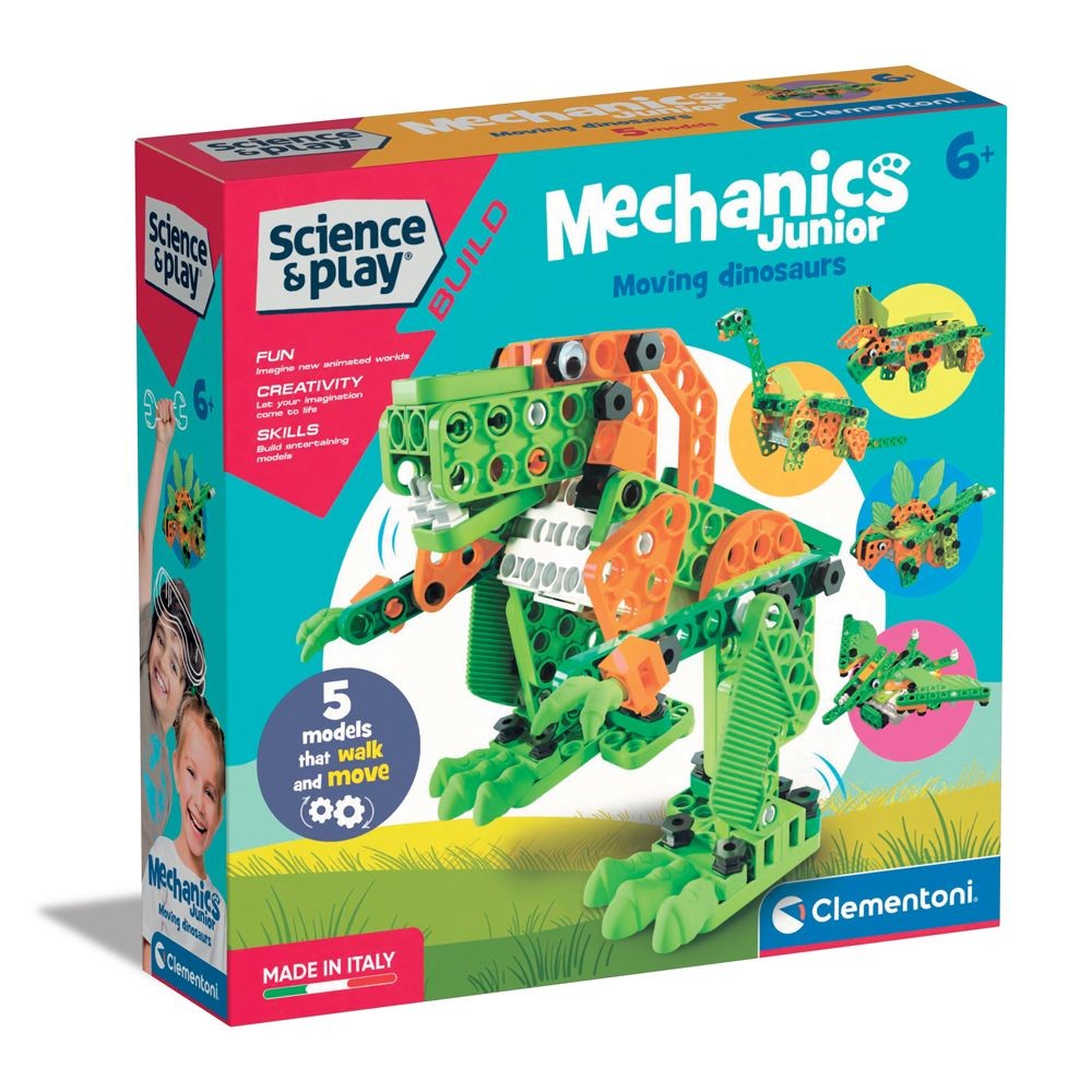 CLEMENTONI MECHANICS MOVING DINOSAURUS SET 