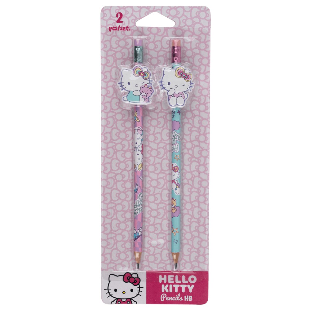 HELLO KITTY GRAFITNA OLOVKA SA GUMICOM 2 KOM BLISTER 
