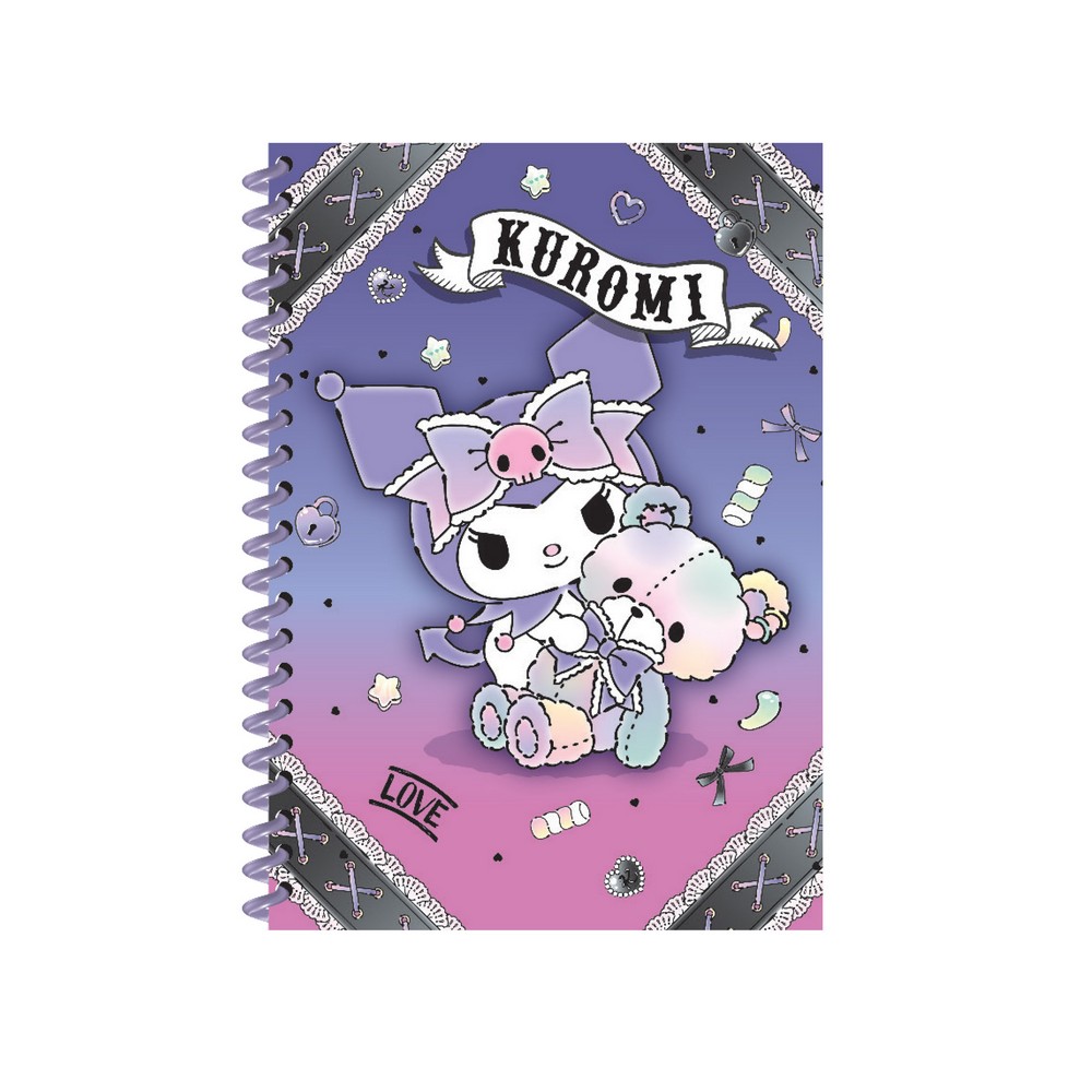 KUROMI NOTES B5 SA SPIRALOM, 100 LISTOVA 