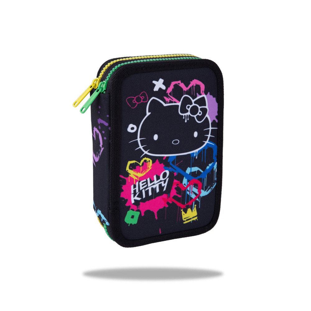 HELLO KITTY PERNICA 2 ZIPA PUNA BLACK NEON 