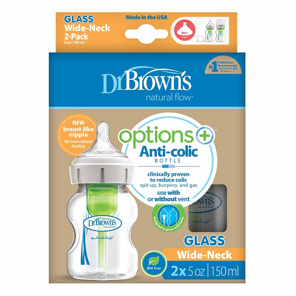 DR BROWNS STAKLENA OPTIONS WIDE NECK FLASICA 150ML-2 U PAKOVANJU 