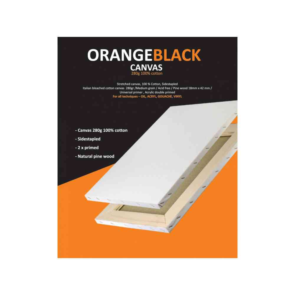 ORANGEBLACK CANVARS 25X35CM